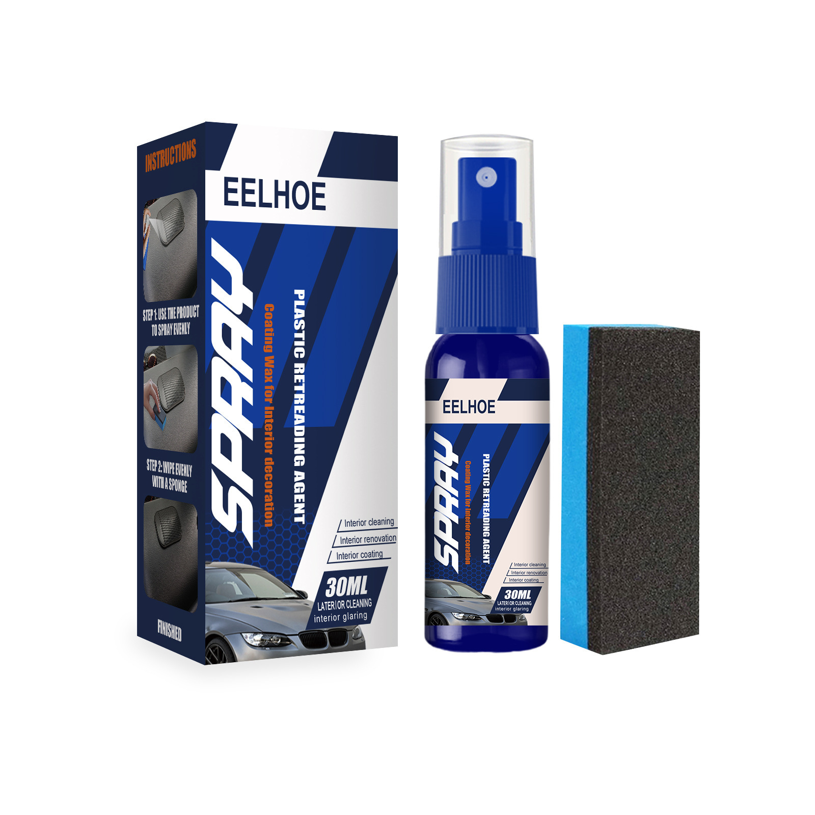 Оптовая продажа Amazon, популярное средство для ремонта пластмассы и полировки кожи автомобиля