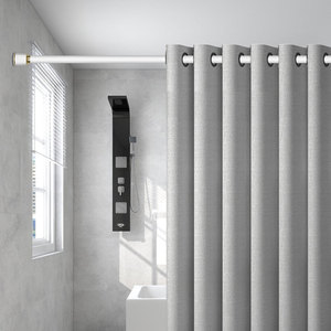 Nouveau design de tringles <span class=keywords><strong>à</strong></span> <span class=keywords><strong>rideaux</strong></span> <span class=keywords><strong>à</strong></span> tension réglable pour salle de bain usines <span class=keywords><strong>tringle</strong></span> de placard diviseur de pièces tringles <span class=keywords><strong>à</strong></span> <span class=keywords><strong>rideaux</strong></span> en métal ensembles <span class=keywords><strong>sans</strong></span> <span class=keywords><strong>perçage</strong></span> - Product Image 2