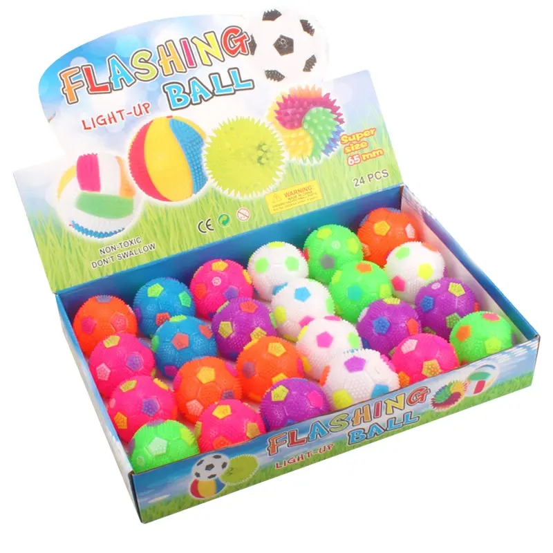 Brinquedos de apertar para crianças, brinquedos elásticos para alívio do estresse, brinquedos para animais de estimação, som flash, futebol, vôlei e basquete