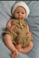 Poupée Bébé Réaliste en Silicone de 18 Pouces, Poupée Reborn Ultra Réaliste, Jouet Doux, Poupée de Collection, Poupée Fille Chauve Tendance et Réaliste