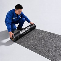 Offene Flachdach-Mineralgranulat-SBS-APP-modifizierte Bitumen-Abdichtungsbahn zum Auftragen mit Brenner