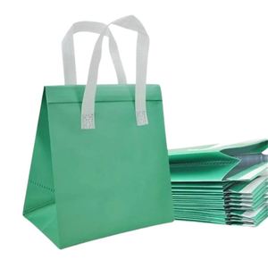 Reusable Insulated Aluminum Foil Drink Cooler Bag Non-Woven Thermal Bag for Food for <b>Milk</b> Cake Bread <b>Chocolate</b> - Product Image 5