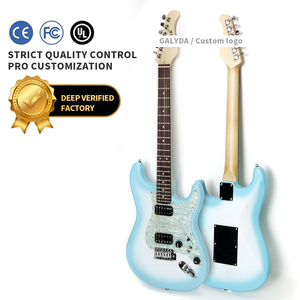 Guitare électrique ST OEM de haute qualité, 39 pouces, en bois massif, 6 cordes, simple ou double, pour débutants - Product Image 1