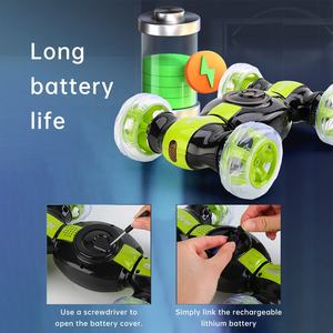 Coche de Acrobacias AiJH RC Invincible con Giro de 360 Grados, Luces de Colores, Música, Interruptor, Recargable, Control Remoto - Product Image 5