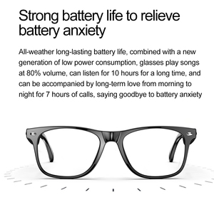 New ai kính tự động On/Off âm nhạc phát lại ảnh IP65 chống bụi và chống thấm nước 170mAh Dung lượng pin gw100 Thông Minh Kính - Product Image 4