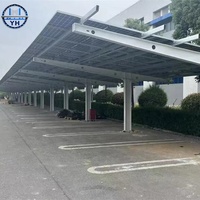 Systèmes de montage de panneaux solaires CE, systèmes de montage de carport solaire, structure en acier pour stationnement solaire, abri de garage pour carport solaire