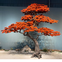 Große Outdoor Indoor gefälschte große Baum grüne künstliche Kiefer Zypresse Baum für Garten Herzstück Dekor