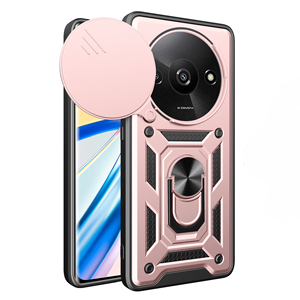 Nouvelle Arrivée Étui de Téléphone Mobile SLJ SJ-8 Design Armure TPU+PC avec Fenêtre Coulissante pour Objectif, Béquille, Antichoc, Étanche et Cadre de Protection pour Appareil Photo - Product Image 1