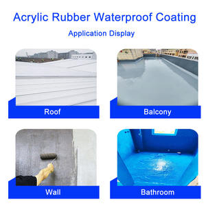 สีอะคริลิคเคลือบหลังคาและผนังกันน้ำยูวีพร้อมสเปรย์แปรงแบบเหลว - Product Image 5