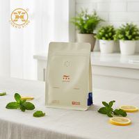 Sacs à café 100g 250g 1kg 2kg 5kg, pochettes d'emballage pour grains de café à fond carré, sacs à café avec fermeture éclair et valve, emballage pour café