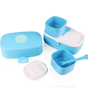 Eco Friendly Custom Lunch Box Wholesale PP <b>Plastic</b> Lunch Box 2 Layer Lunch Food <b>Containers</b> Microwave Safe - Product Image 2