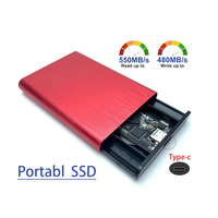 Harga Grosir Solid State Drive 500g 1TB 2TB 4TB 8TB USB 3.1 Tipe C Hard Disk Eksternal Portabel Pssd Mobile SSD