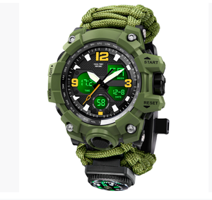 DFS10 Camuflaje verde Vert Verde Negro Desierto Multi colores 30ATM Relojes tácticos a prueba de agua Resistente Durable Rescate Hombres Herramientas - Product Image 4