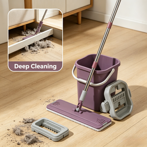 Serpillère de déshydratation haute qualité légère, pour usage humide/sec, avec design mains libres, pour l'aide ménagère des femmes - Product Image 1