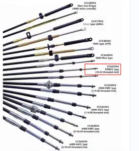Сильный тип универсальный 33C подвесной кабель управления морской дроссельной заслонки лодочный кабель управления дроссельной заслонкой
