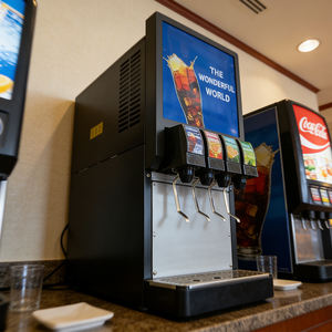 HELAXEN 218A4S Kohlensäurehaltiger Getränkeautomat Pepsi Soda-Spender Theken-Selbstbedienungs-Cola-Zubereiter aus Edelstahl - Product Image 3