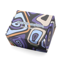 Boîte d'expédition en carton ondulé personnalisable avec impression de logo couleur et emballage coloré