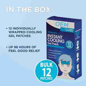 Patchs instantanés Feuilles frontales pour enfants 12-Count Apaisant <span class=keywords><strong>Menthol</strong></span> Vapors Soulagement de la fièvre - Product Image 5