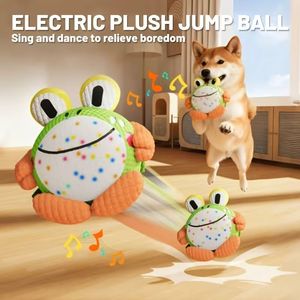 Juguete Interactivo de Peluche para Perros, Pelota Saltarina Eléctrica que Canta y Baila, Juguete de Ejercicio para Mascotas para Jugar en Interiores - Product Image 1