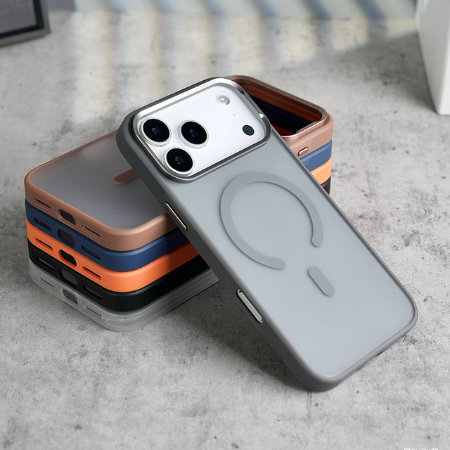 JOYPORODO B350 Shockproof Matte Matte PC Magnetic case for iPhone 12 13 14 15 16 17 Pro Max Anti Fingerprint Forros De Telefonos