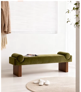 Banc de canapé de style vintage, meubles de salon, ottoman multifonctionnel, entrée, chambre à coucher, banc de bout de lit, banc long haut de gamme - Product Image 2