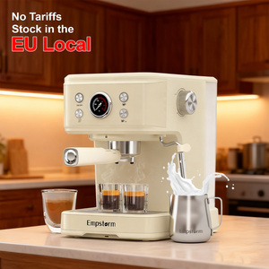 Cafetera Espresso Semiautomática Eléctrica Profesional de Acero Inoxidable de 20 Bares para el Hogar, Hoteles, Automóviles y Autocaravanas - Product Image 1