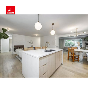 Gabinete de cocina chino <span class=keywords><strong>Manhattan</strong></span> Frame-Less Market Trend Grand por Light EV Oak Laminate Melamine High Gloss Lacquer Slab Panel - Product Image 6