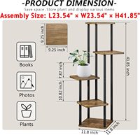 Étagère à fleurs à plusieurs niveaux porte-plantes présentoir jardinière supports pour Patio jardin balcon chambre salon