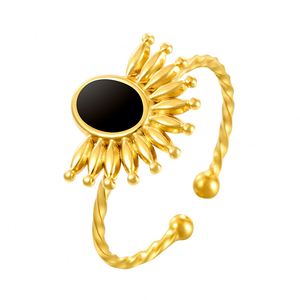 European American Niche Ins Style Elegant Retro Stainless Steel <b>Ring</b> <b>Adjustable</b> High End French Jewelry for Women - Product Image 5