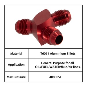 AN6 AN8 AN10 alluminio Y blocco adattatore raccordi nero tipo tubo olio giunto in lega <span class=keywords><strong>di</strong></span> alluminio resistente - Product Image 6