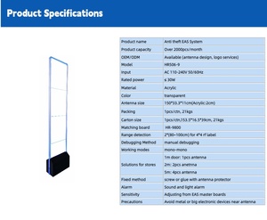Bán lẻ chống ăn cắp 8.2MHz <span class=keywords><strong>EAS</strong></span> hệ thống báo động <span class=keywords><strong>EAS</strong></span> an ninh cổng <span class=keywords><strong>EAS</strong></span> ăng-ten cho trung tâm mua sắm - Product Image 2