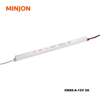 Alimentation électrique LED ultra-mince à haute efficacité 60W 24V 2.5A pour éclairage intérieur CE
