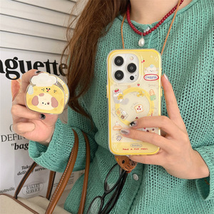 เคสโทรศัพท์แม่เหล็กน้องหมาชีสสุดน่ารัก แบบ 2 in 1 ป้องกันการกระแทก สำหรับ iPhone 14 15 16 17 Pro Max สำหรับสาวๆ - Product Image 2