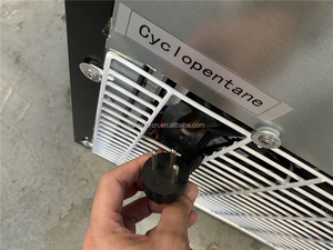 Vitrine Réfrigérée Professionnelle à Trois <span class=keywords><strong>Portes</strong></span> pour Crèmes Glacées, Réfrigérateur Vertical Sans Givre, Congélateur Commercial en Verre 5 - Product Image 4