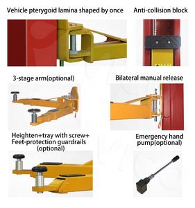 <span class=keywords><strong>Vico</strong></span> Offre Spéciale Ascenseur à deux montants à dégagement manuel à deux <span class=keywords><strong>c</strong></span>ôtés avec plaque de sol Ascenseur d'alignement de voiture à 2 piliers Palan automatique 4.0 tonnes - Product Image 2