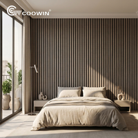Échantillons de panneaux muraux acoustiques insonorisants en bois, feuilles décoratives en marbre UV, panneaux rainurés, à lattes et cannelés
