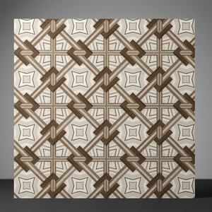 Carreaux de sol en céramique émaillée numérique effet bois 400x400mm, porcelaine, salle de bain, salon, intérieur - Product Image 3