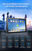 PC industriel 256G 10,1-22 pouces Tout-en-un PC panneau tactile Android Capacitif Ordinateur embarqué Alliage d'aluminium 256 SSD