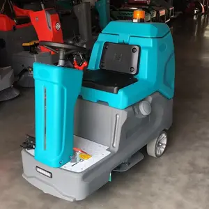 Large Electric Floor Cleaning Machine Scrubber Ride On Floor Washing Machine Manufacture Industrial