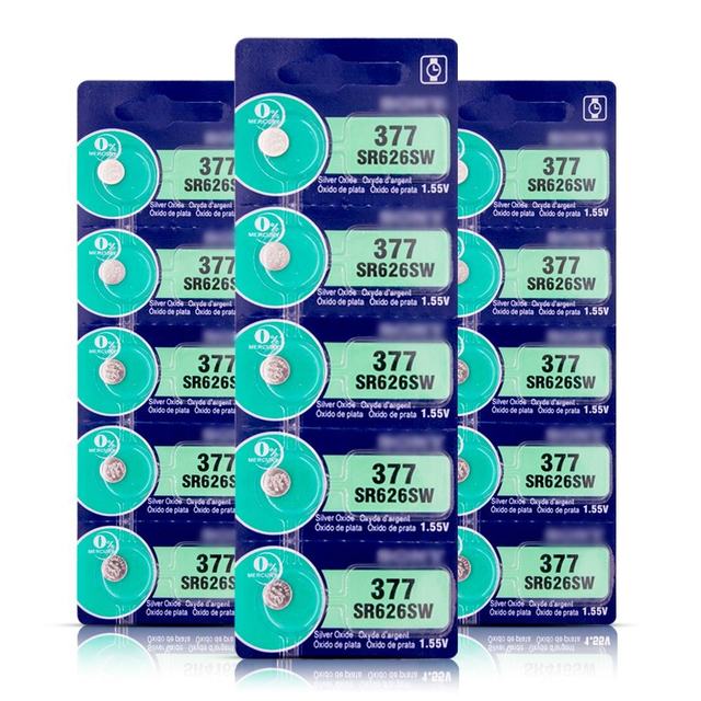 Silver Oxide SR626SW 377 Button Cell Watch Battery 1.55V