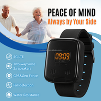 Montre connectée GPS pour personnes âgées - Alerte d'urgence SOS à une touche - Longue durée de vie de la batterie - Soins aux personnes âgées à l'hôpital - Appareil portable 4G LTE