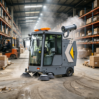 Balayeuse électrique routière ZMT E-60 G26, largeur 1900 mm, avec benne à vidage rapide 240 L, double balais, moteur, pour utilisation sur les parkings