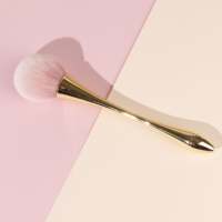 Kuas Kosmetik Tipis Besar dengan Logo Kustom Grosir Berkualitas Tinggi Label Pribadi Kuas Concealer Datar untuk Makeup