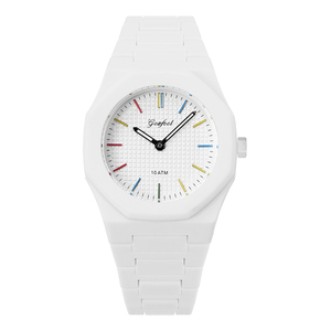 Elegante Reloj de Cuarzo para Hombre, Ligero, de Plástico ABS, con Esfera Colorida, Movimiento Japonés 2035, Resistente al Agua 10ATM, Informal - Product Image 1