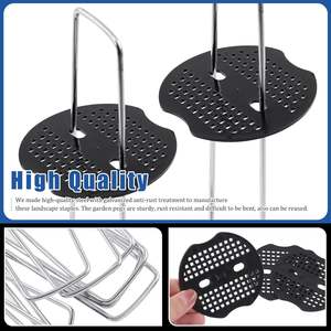 गैल्वेनाइज्ड स्टील यू-आकार के टर्फ नाखून और सोड स्टेपल बागवानी के लिए 15 सेमी - Product Image 3