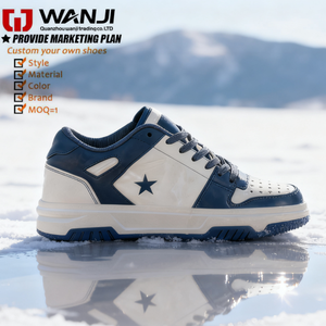 Baskets basses rétro originales classiques à semelles épaisses chaussures de skate personnalisées pour hommes chaussures de marche avec logo personnalisé - Product Image 5