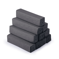 Briquettes de charbon de bois sans fumée fabriquées à la machine, bois dur, >90% de teneur en carbone, faible teneur en matière volatile, temps de combustion de 4 à 5 heures, BBQ No