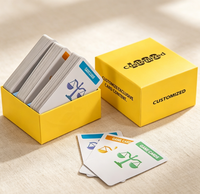 Cartes d'affirmations positives personnalisées écologiques, couleur et logo personnalisés, papier épais, citation positive avec boîte personnalisée