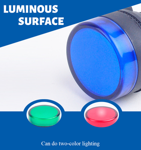 CHYF Sinal Piloto Lâmpada 22mm 12v 24v 220v Levou Vermelho Verde Amarelo Painel De Energia Led Luzes Indicadoras AD22-22DS - Product Image 4