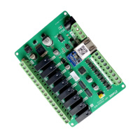 Módulo IO de relé Ethernet RS485 de 8 canales Modbus RTU/TCP LAN RJ45 para control industrial